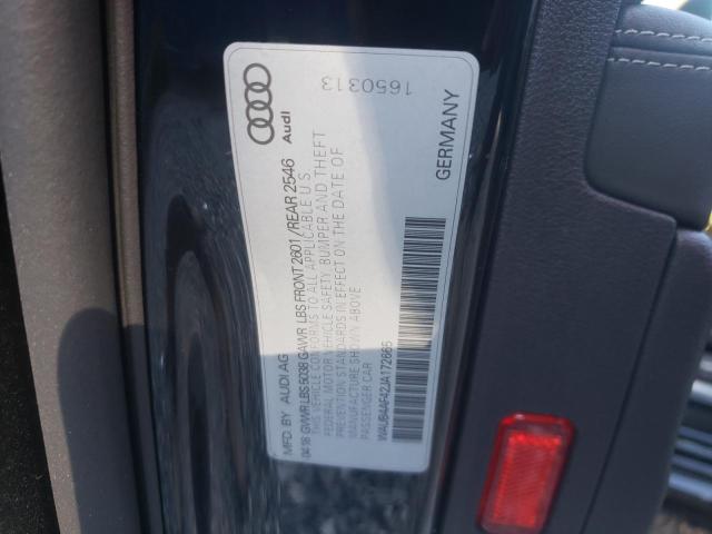 Photo 9 VIN: WAUB4AF42JA172665 - AUDI S4 PREMIUM 