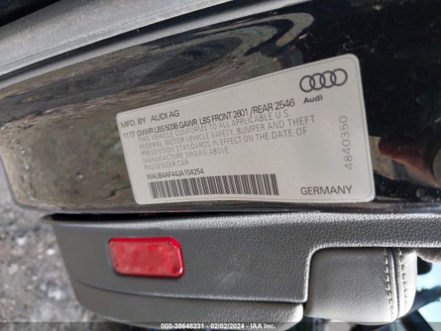 Photo 8 VIN: WAUB4AF44JA104254 - AUDI S4 