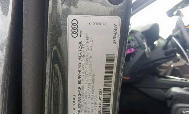 Photo 9 VIN: WAUB4AF45JA043366 - AUDI S4 