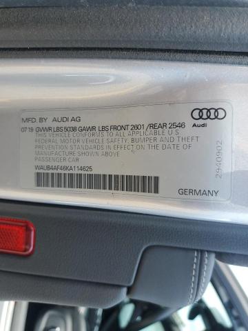 Photo 11 VIN: WAUB4AF46KA114625 - AUDI S4 PREMIUM 