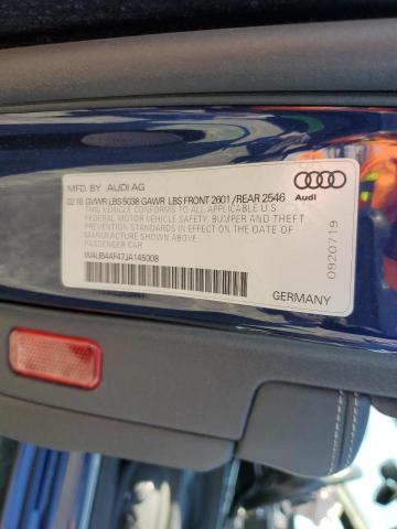 Photo 11 VIN: WAUB4AF47JA145008 - AUDI S4 PREMIUM 