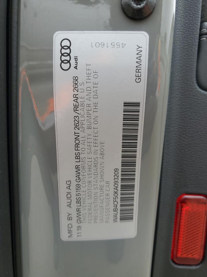 Photo 11 VIN: WAUB4CF50KA093209 - AUDI RS5 