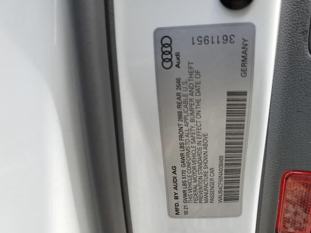 Photo 9 VIN: WAUB4CF50NA008468 - AUDI S5 PRESTIG 