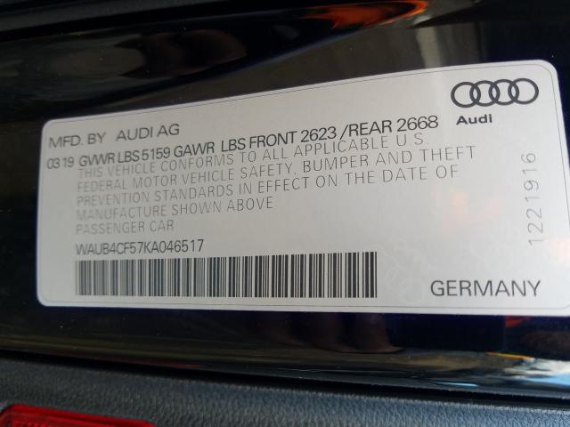 Photo 9 VIN: WAUB4CF57KA046517 - AUDI S5 PREMIUM 