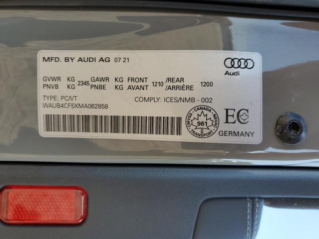 Photo 11 VIN: WAUB4CF5XMA062858 - AUDI S5 PRESTIG 