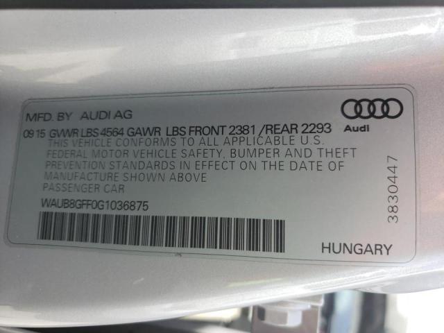 Photo 9 VIN: WAUB8GFF0G1036875 - AUDI A3 PREMIUM 