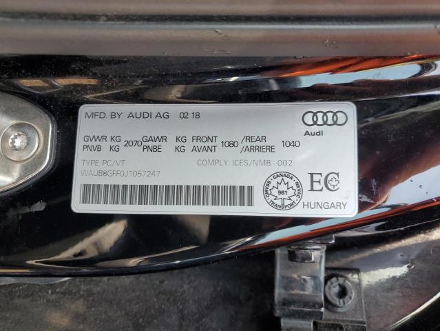 Photo 11 VIN: WAUB8GFF0J1057247 - AUDI A3 