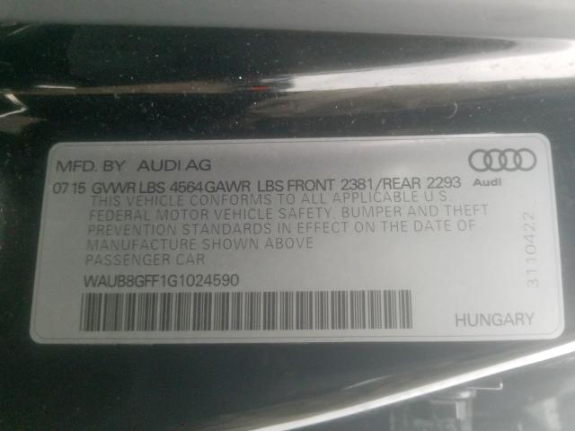 Photo 9 VIN: WAUB8GFF1G1024590 - AUDI A3 