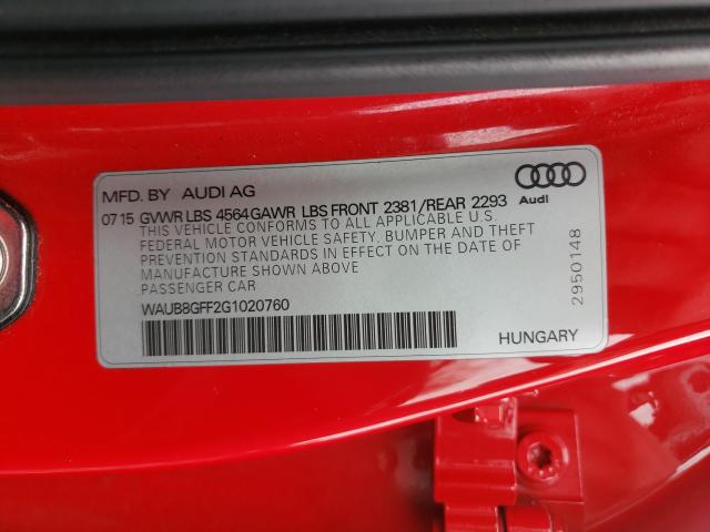 Photo 9 VIN: WAUB8GFF2G1020760 - AUDI A3 PREMIUM 