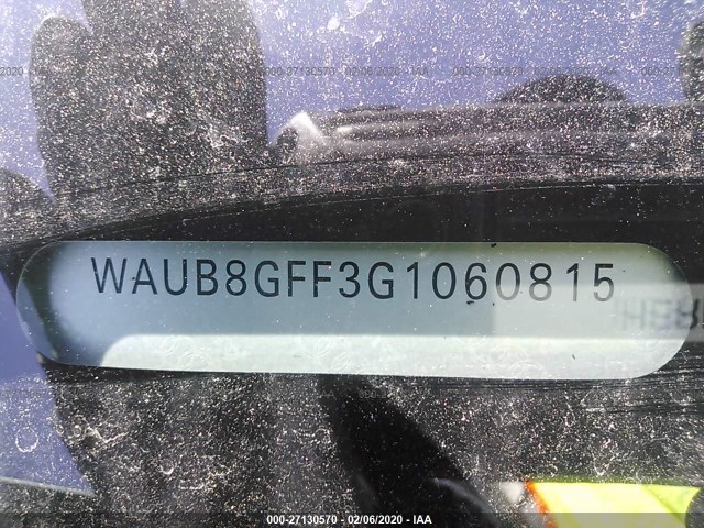 Photo 8 VIN: WAUB8GFF3G1060815 - AUDI A3 