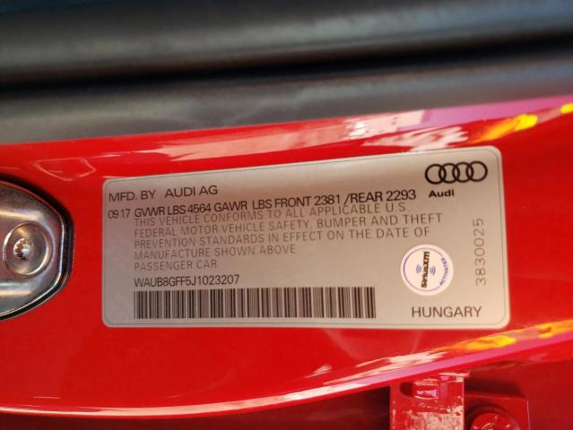 Photo 9 VIN: WAUB8GFF5J1023207 - AUDI A3 PREMIUM 