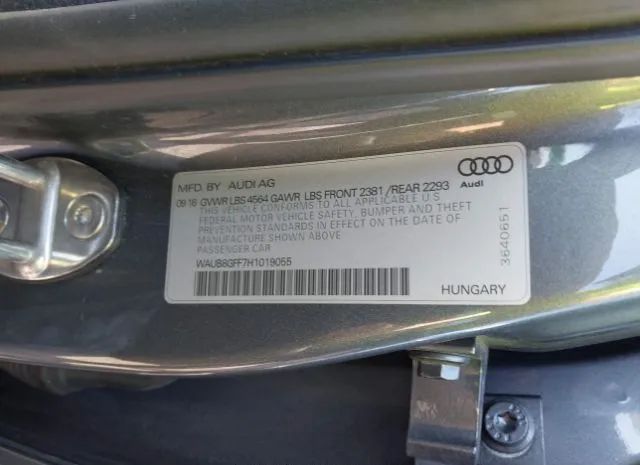 Photo 8 VIN: WAUB8GFF7H1019055 - AUDI A3 