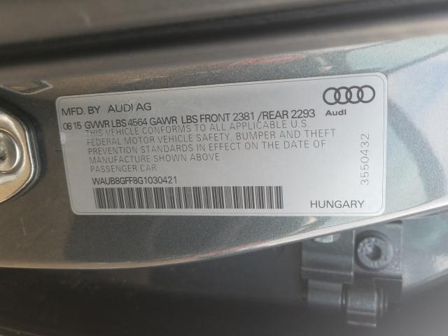 Photo 9 VIN: WAUB8GFF8G1030421 - AUDI A3 