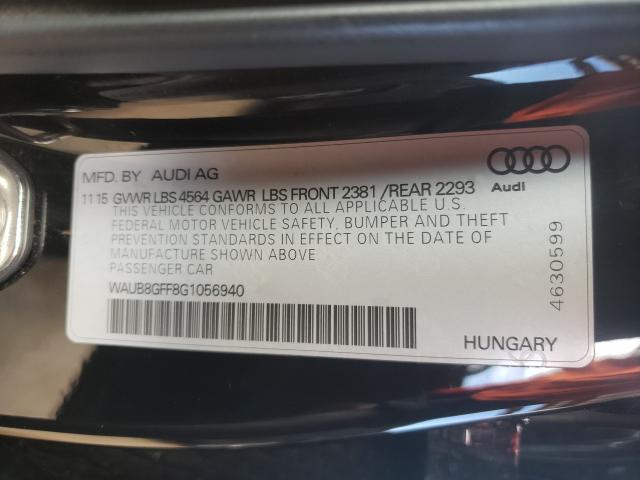 Photo 9 VIN: WAUB8GFF8G1056940 - AUDI A3 PREMIUM 