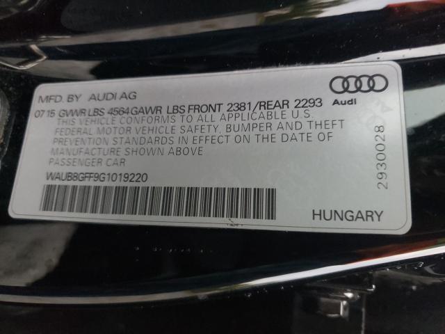 Photo 9 VIN: WAUB8GFF9G1019220 - AUDI A3 PREMIUM 