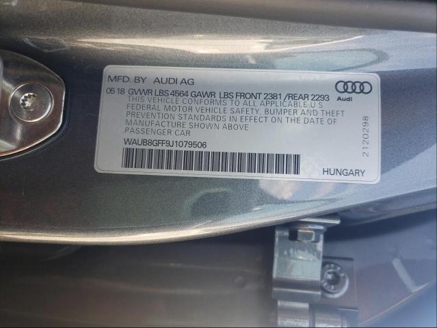 Photo 9 VIN: WAUB8GFF9J1079506 - AUDI A3 PREMIUM 