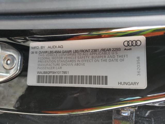 Photo 12 VIN: WAUB8GFFXH1017851 - AUDI A3 PREMIUM 