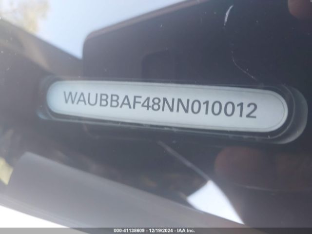 Photo 8 VIN: WAUBBAF48NN010012 - AUDI A4 