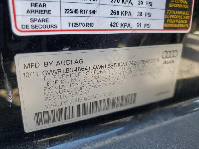 Photo 11 VIN: WAUBEAFM6CA075002 - AUDI A3 PREMIUM 