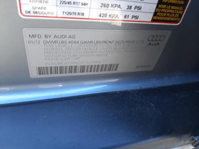 Photo 9 VIN: WAUBEAFMXCA107045 - AUDI A3 PREMIUM 