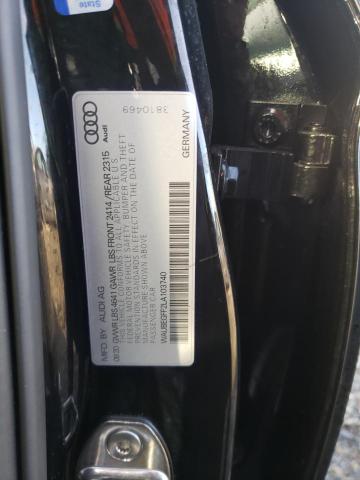 Photo 11 VIN: WAUBEGFF2LA103740 - AUDI A3 