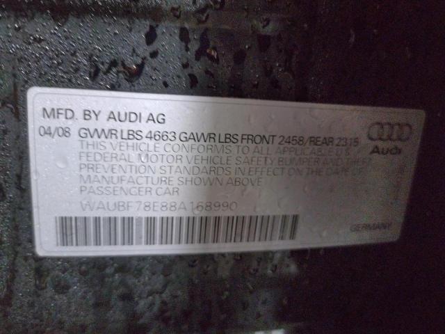 Photo 9 VIN: WAUBF78E88A168990 - AUDI A4 S-LINE 