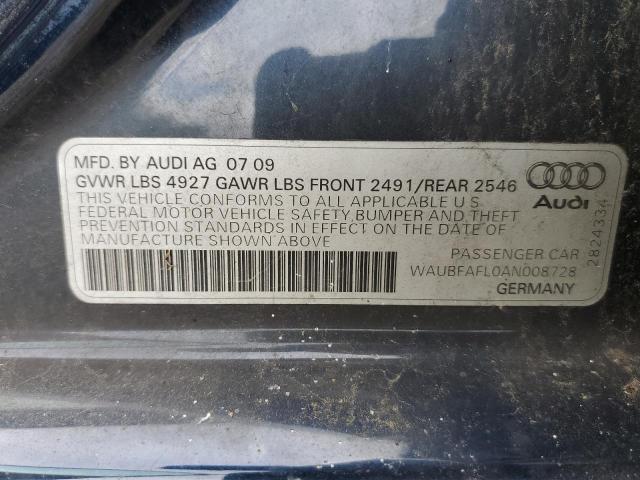 Photo 11 VIN: WAUBFAFL0AN008728 - AUDI A4 PREMIUM 