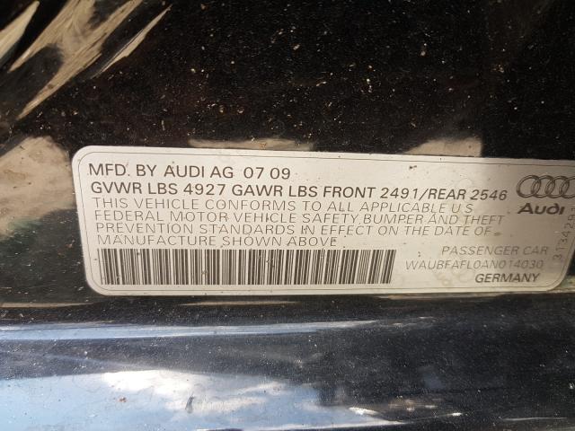 Photo 9 VIN: WAUBFAFL0AN014030 - AUDI A4 PREMIUM 