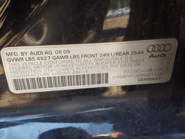 Photo 9 VIN: WAUBFAFL0AN021723 - AUDI A4 PREMIUM 