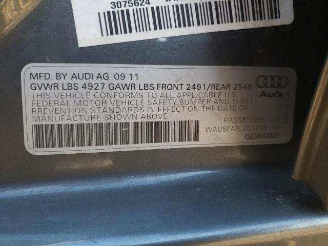 Photo 9 VIN: WAUBFAFL0CN009106 - AUDI A4 PREMIUM 