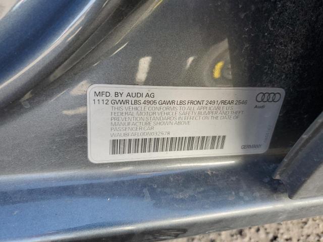 Photo 11 VIN: WAUBFAFL0DN032578 - AUDI A4 PREMIUM 