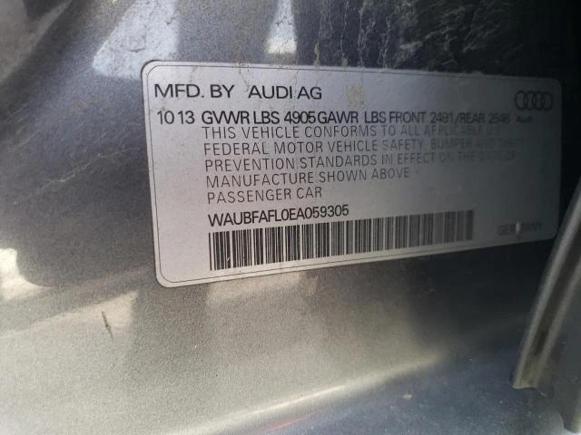 Photo 11 VIN: WAUBFAFL0EA059305 - AUDI A4 PREMIUM 