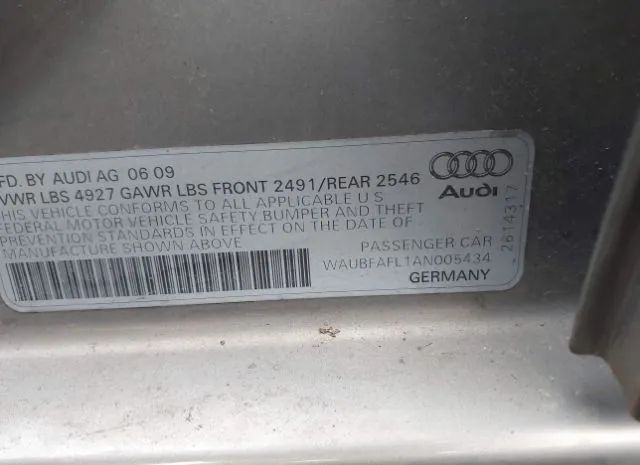 Photo 8 VIN: WAUBFAFL1AN005434 - AUDI A4 