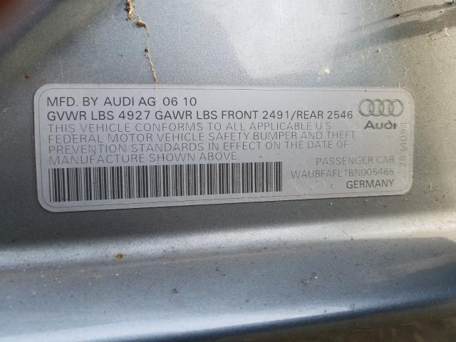 Photo 9 VIN: WAUBFAFL1BN005466 - AUDI A4 PREMIUM 