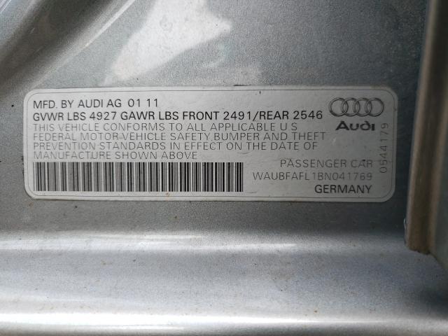 Photo 9 VIN: WAUBFAFL1BN041769 - AUDI A4 PREMIUM 