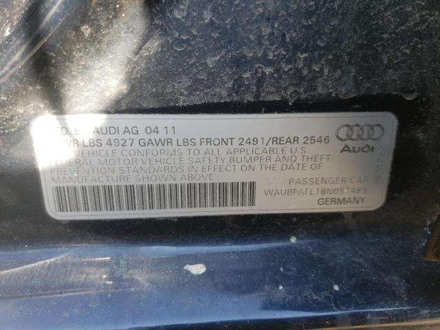 Photo 9 VIN: WAUBFAFL1BN051489 - AUDI A4 PREMIUM 