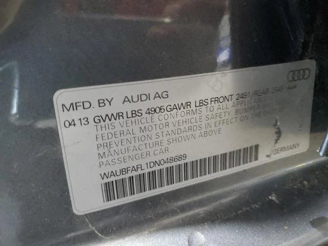 Photo 11 VIN: WAUBFAFL1DN048689 - AUDI A4 PREMIUM 