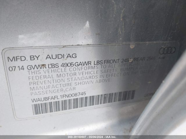 Photo 8 VIN: WAUBFAFL1FN008745 - AUDI A4 