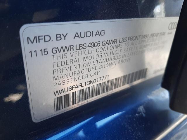 Photo 9 VIN: WAUBFAFL1GN017771 - AUDI A4 PREMIUM 