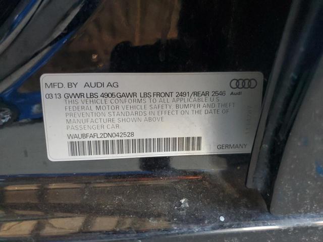 Photo 11 VIN: WAUBFAFL2DN042528 - AUDI A4 PREMIUM 