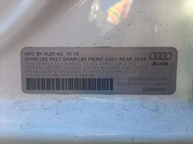 Photo 9 VIN: WAUBFAFL4BN026859 - AUDI A4 PREMIUM 