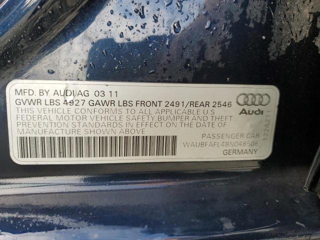 Photo 11 VIN: WAUBFAFL4BN048506 - AUDI A4 PREMIUM 