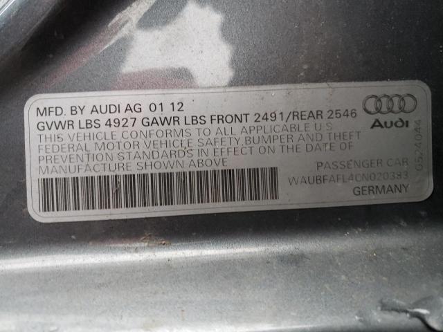 Photo 11 VIN: WAUBFAFL4CN020383 - AUDI A4 PREMIUM 