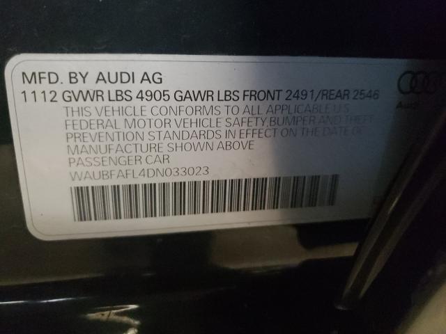 Photo 9 VIN: WAUBFAFL4DN033023 - AUDI A4 PREMIUM 