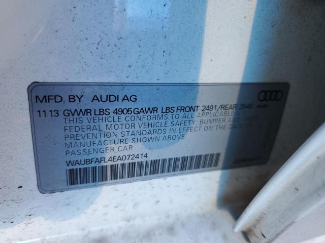 Photo 11 VIN: WAUBFAFL4EA072414 - AUDI A4 PREMIUM 