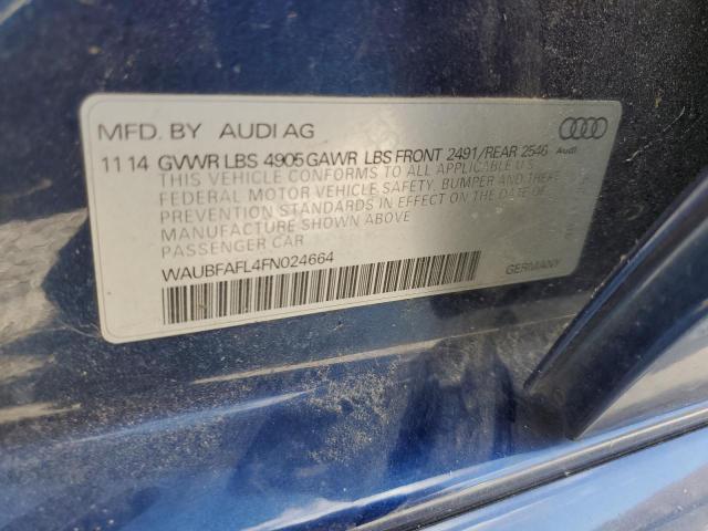 Photo 11 VIN: WAUBFAFL4FN024664 - AUDI A4 PREMIUM 