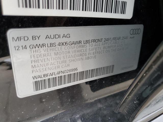 Photo 11 VIN: WAUBFAFL4FN026995 - AUDI A4 PREMIUM 