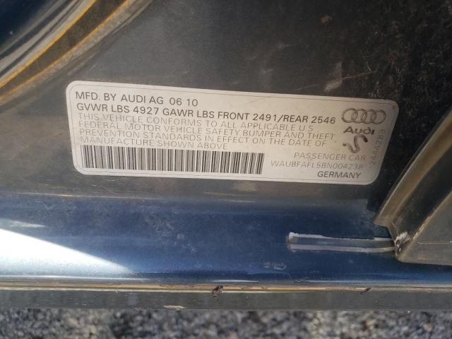 Photo 9 VIN: WAUBFAFL5BN004238 - AUDI A4 PREMIUM 