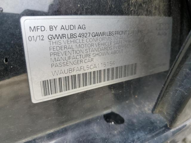 Photo 11 VIN: WAUBFAFL5CA115154 - AUDI A4 