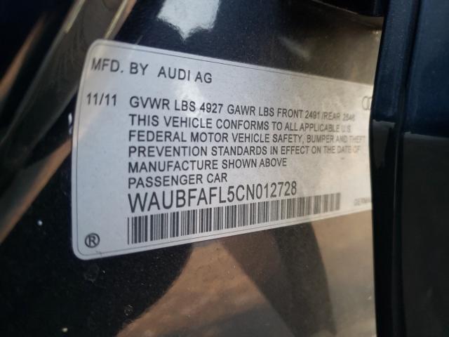 Photo 9 VIN: WAUBFAFL5CN012728 - AUDI A4 PREMIUM 